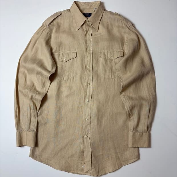 톰볼리니 이태리 밀리터리 린넨 셔츠 PN9370