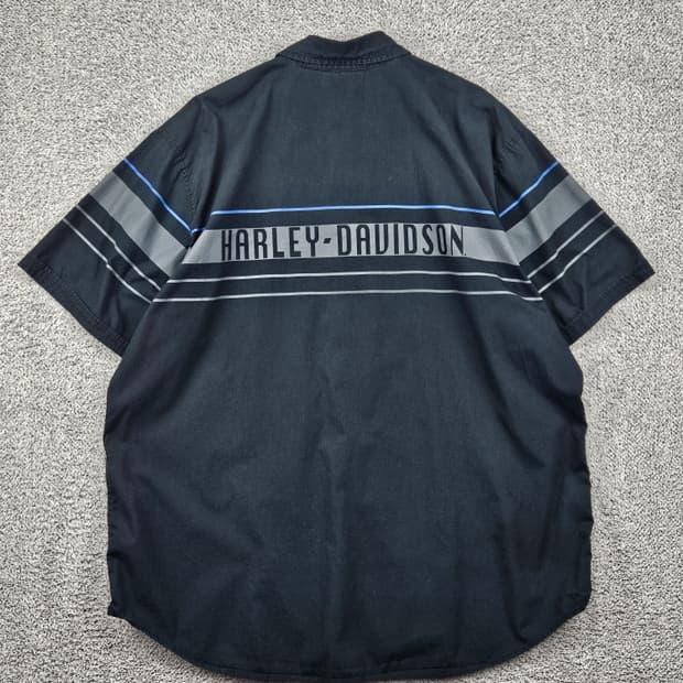 할리데이비슨 바이커 하프 반팔 셔츠 ( 2XL ) / 11862