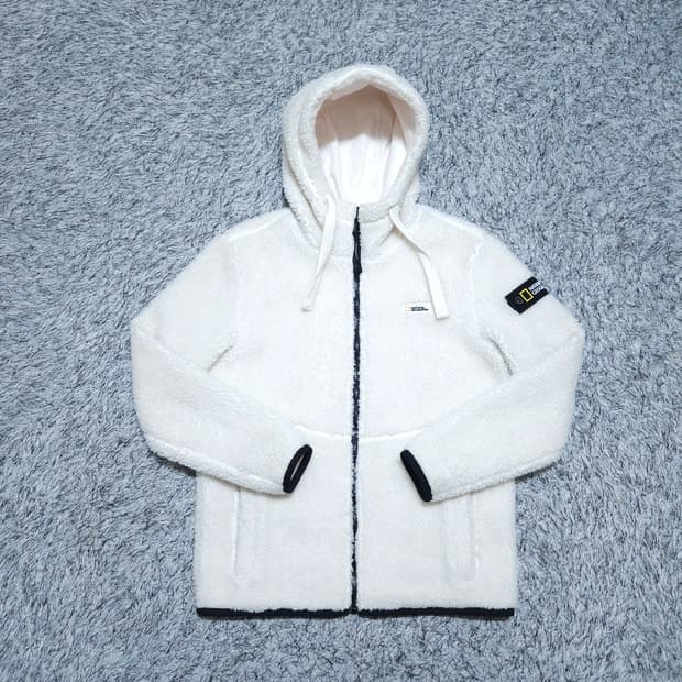 내셔널지오그래픽) M 남자 뽀글이 양털후드집업 / 왕눈이샵