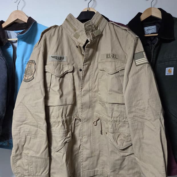 폴로 랄프로렌 리얼 카키 m65 소령 야상