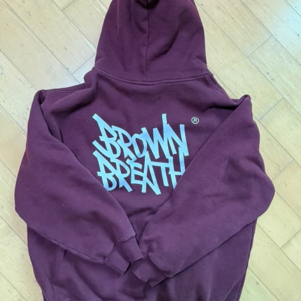 브라운브레스 후드티 버건디 xl 급처