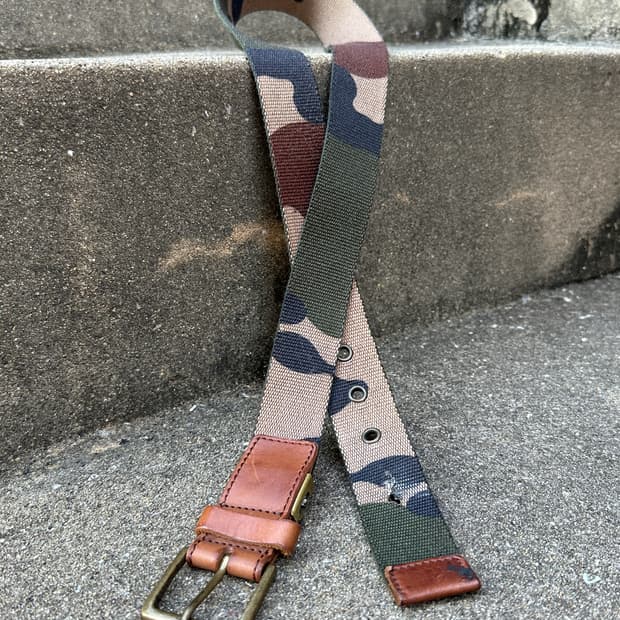 Vintage camo belt