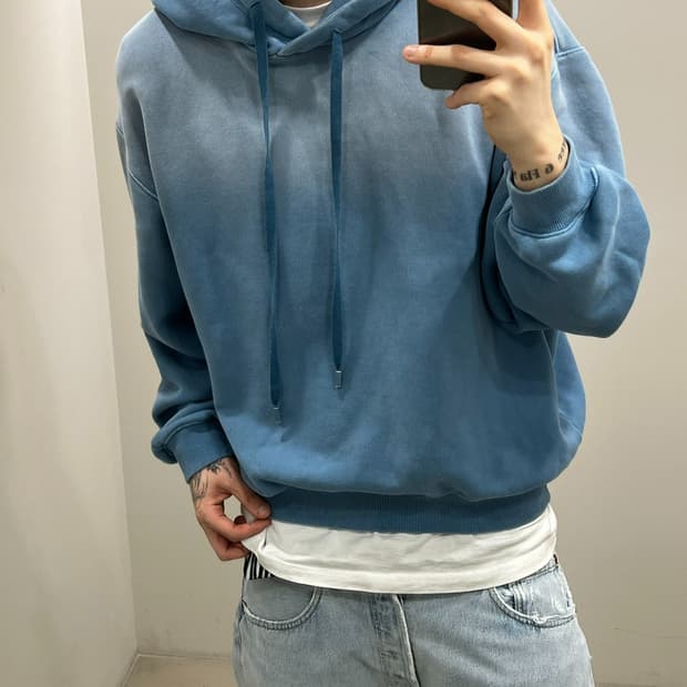 타임 백스테이지 로고 후드티 r4073