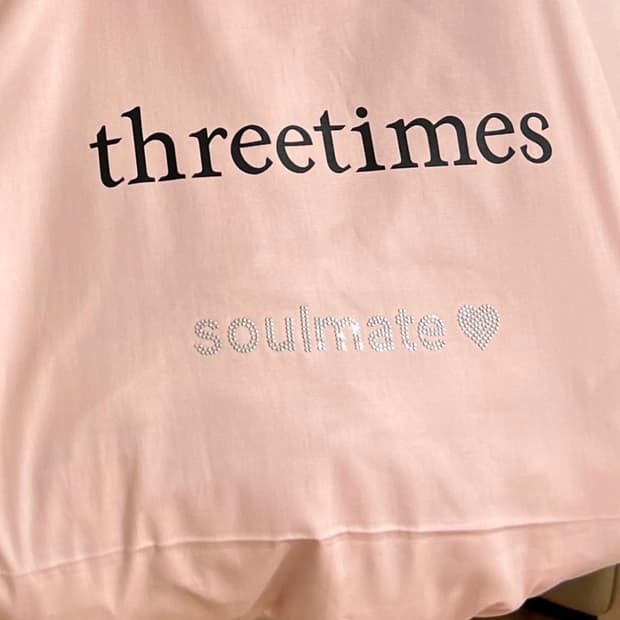쓰리타임즈 소울메이트 에코백 기프트 사은품