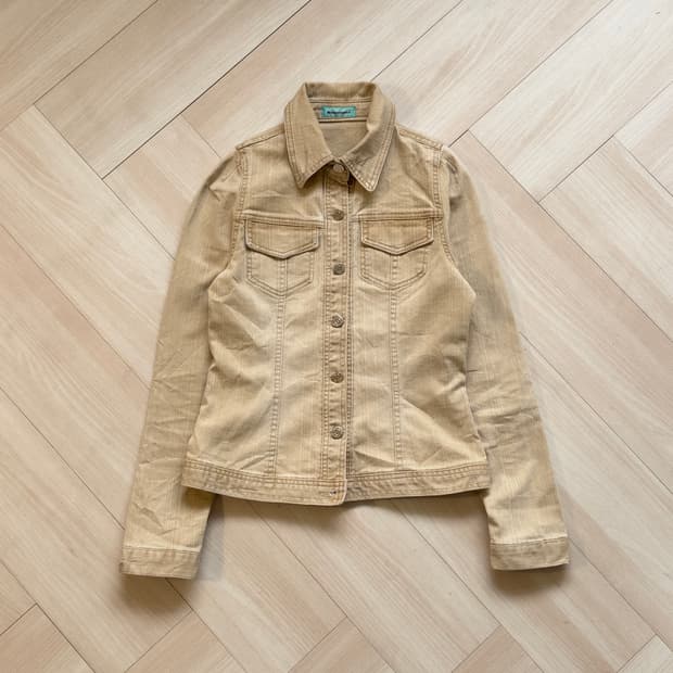 [Something by edwin] Beige Denim Jacket