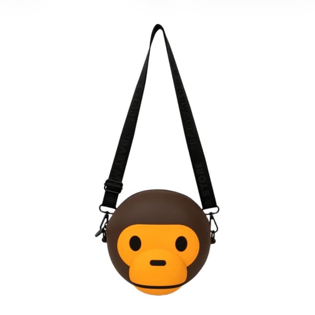 BAPE Baby Milo Silicone Cross Bag Brown