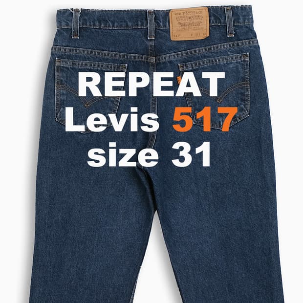 리바이스 517 오렌지탭 진청 90s USA 31 인치 OR5173378