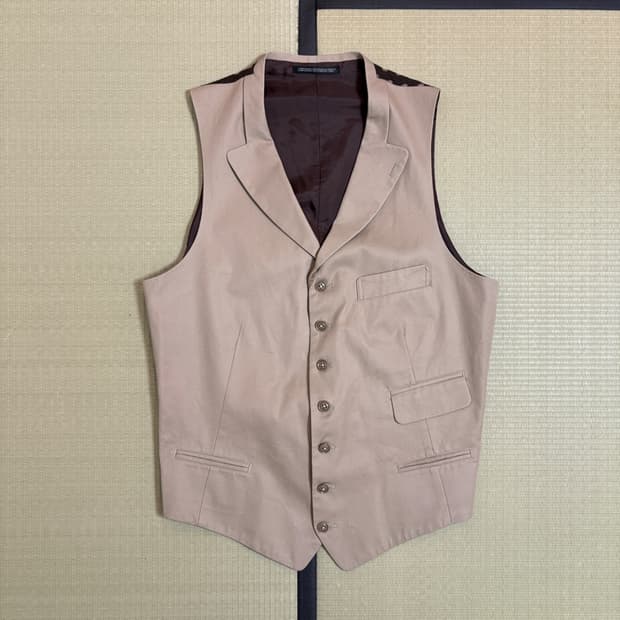 요지야마모토 COSTUME D’HOMME 스위치 신치백 베스트