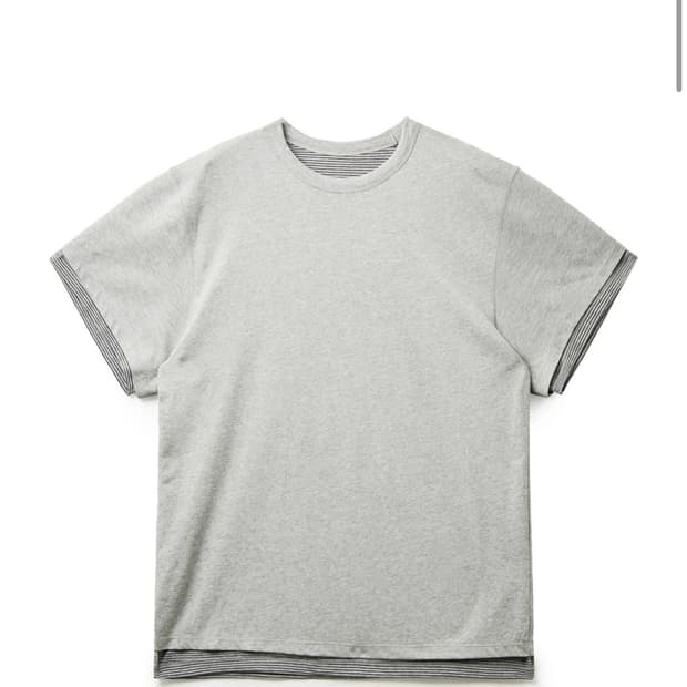 Two Face Tee 1/2 M.Grey