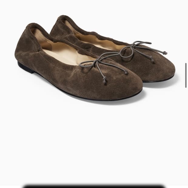 SEO BUN BALLERINA FLATS CHOCO SUEDE