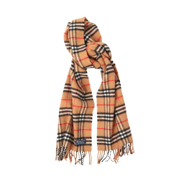 버버리 베이지 노바체크 램스울 머플러