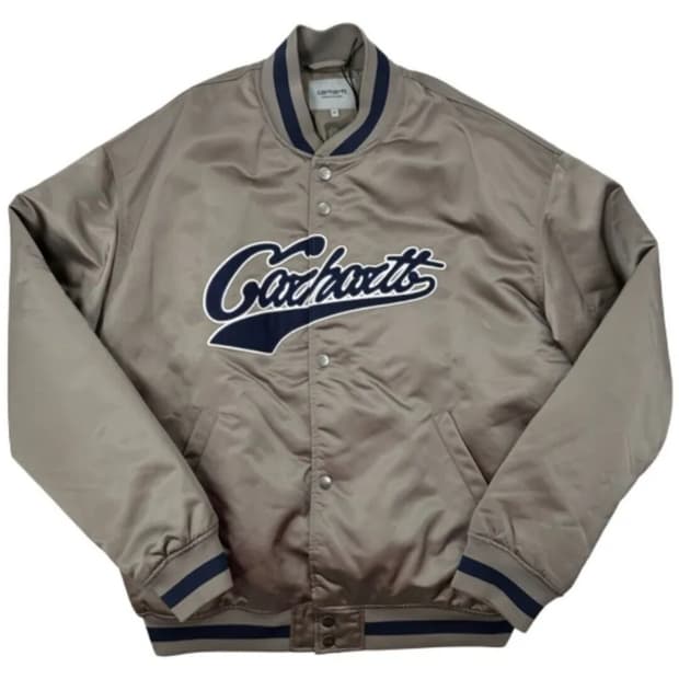 칼하트 WIP 레터링 스타디움 자켓