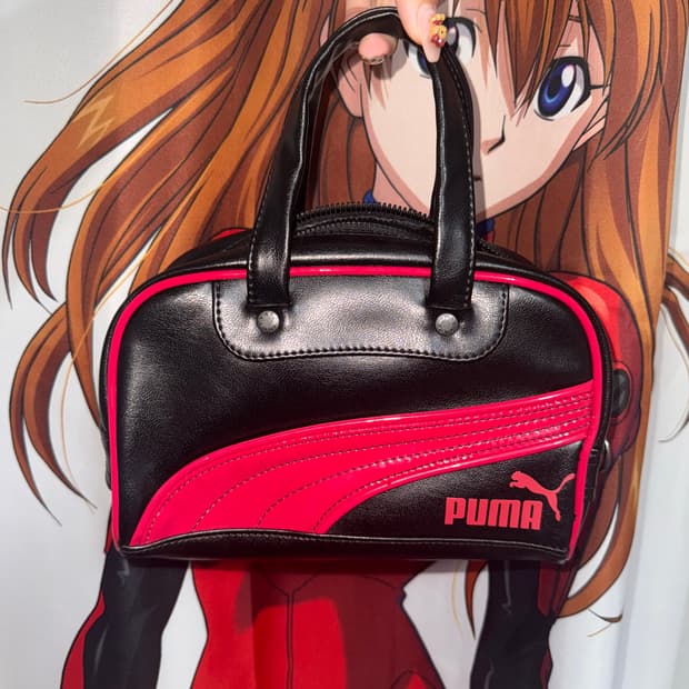 puma 푸마 미니 보스턴백 블랙 레드