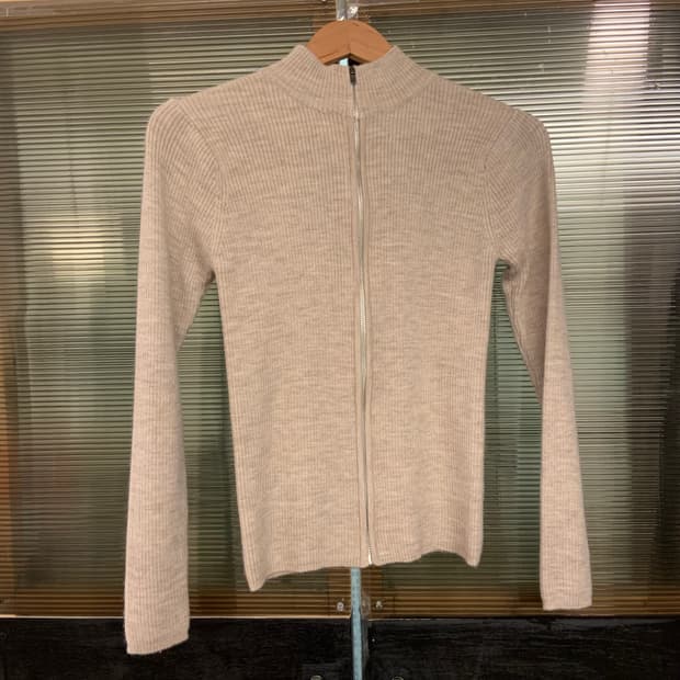 일본 빈티지 여성 니트집업