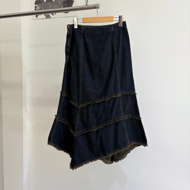 ATTENTION MESSAGE 데님스커트