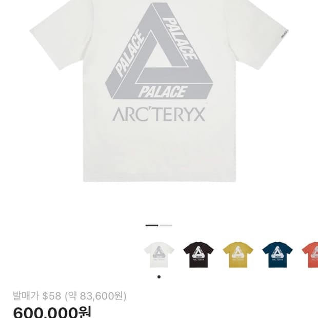 팔라스x아크테릭스 반팔 L