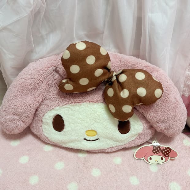 마이멜로디 딸기초코 로즈보아 쿠션 방꾸템 리즈리사 히메갸루 라떼갸루 베개