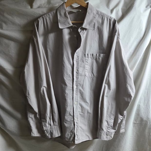 블랭크룸 코튼 셔츠 라이트그레이 4