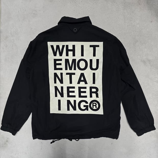 Denham 덴함 화이트 마운티니어링 코치 자켓 블랙