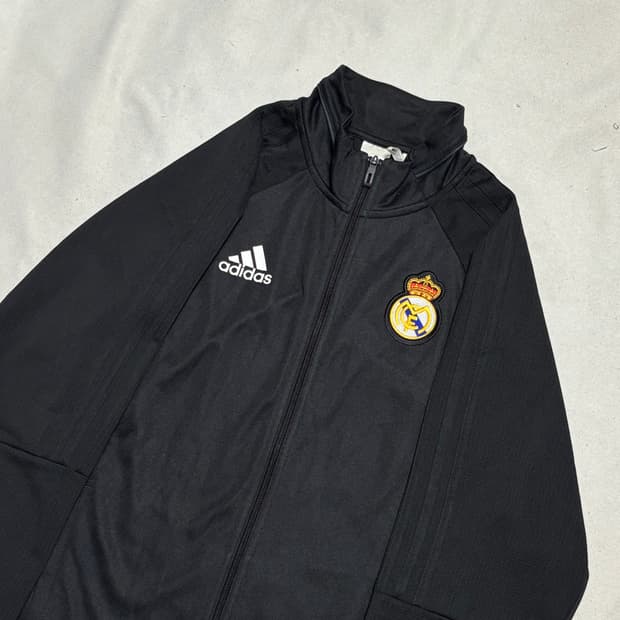 2XL 아디다스 레알 마드리드 블랙 삼선 트렉탑