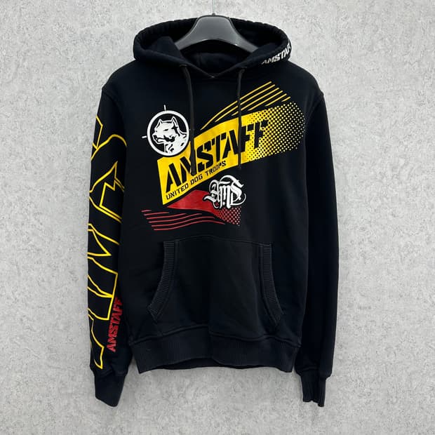 100 AMSTAFF 남자 프린팅 후드티