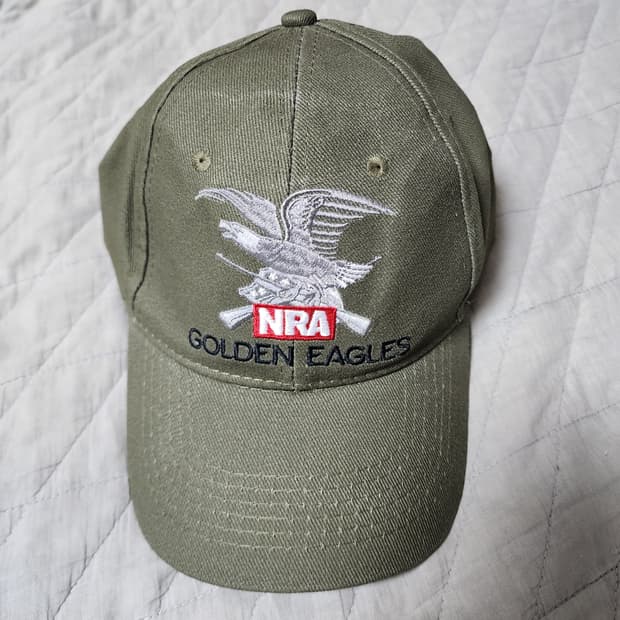[OS] 빈티지 NRA 골든 이글 볼캡 카키