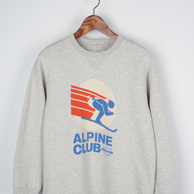 COACH ski alpine club sweatshirt