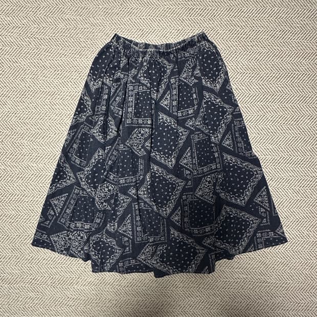 BEAMS BOY linen skirt