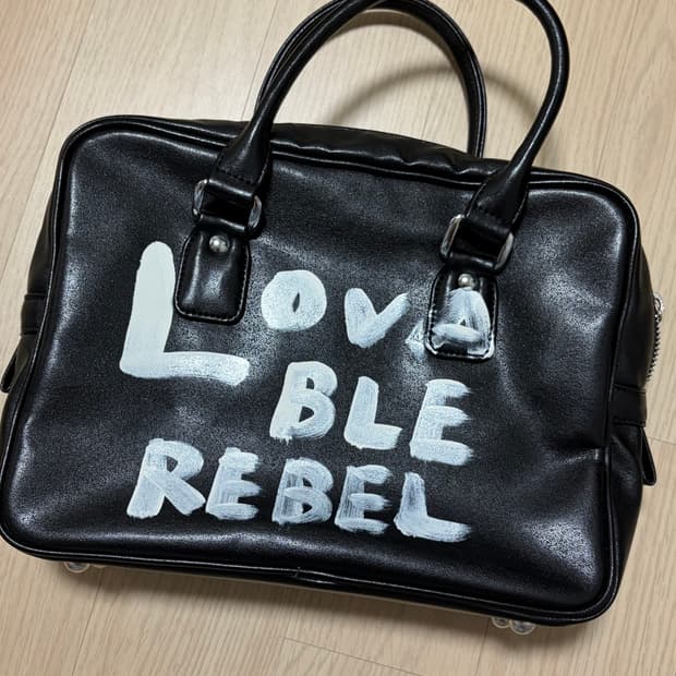 Comme des garcons 꼼데가르송걸 레터링 토트백