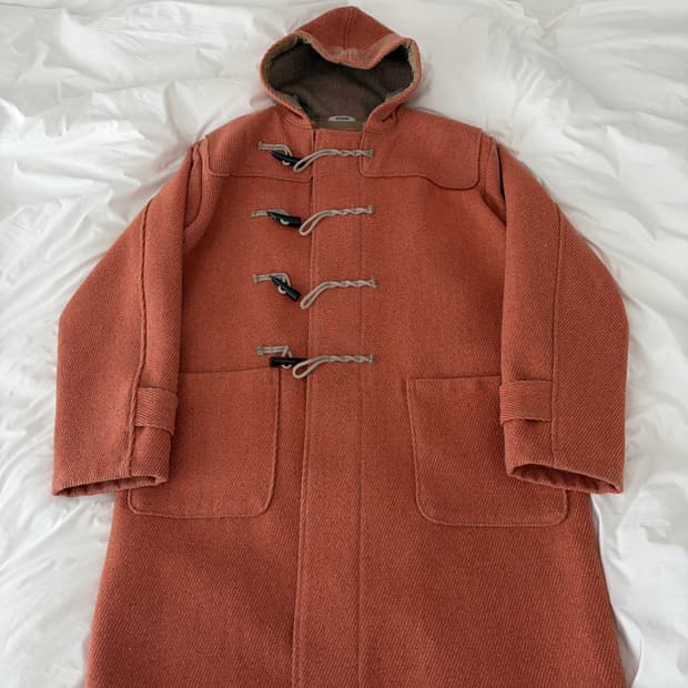 인테림 INTERIM 더플코트 오렌지 4사이즈 판매