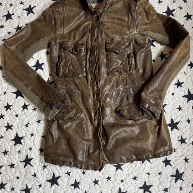 조르지오 브라토 베라펠레 레더 자켓