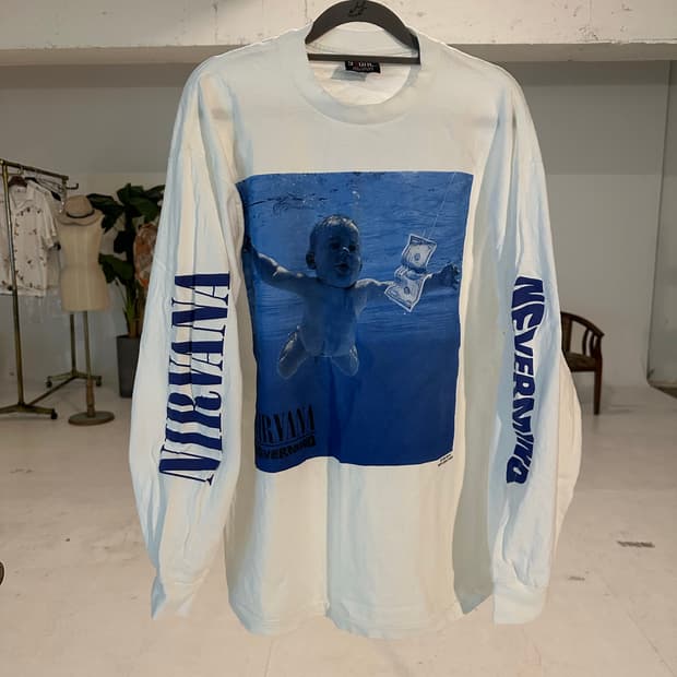 빈티지 락티 밴드티 너바나 