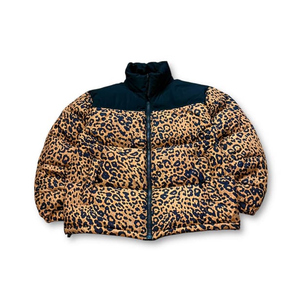 고걸 레오파드 덕다운 패딩 자켓