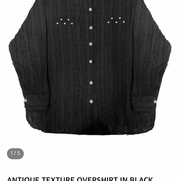 kimyo 키묘 앤틱 텍스처 오버 셔츠 