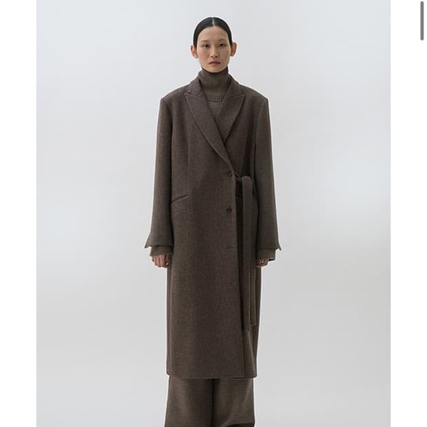 le17septembre Side Belted Coat (Brown)