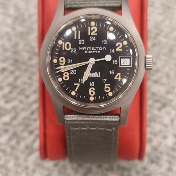 해밀턴 카키필드9797    33mm 