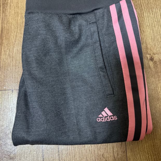 아디다스 팬츠 핑크 그레이