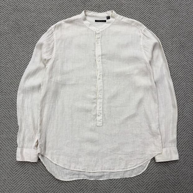 띠어리 헨리넥 린넨 블라우스 v2924