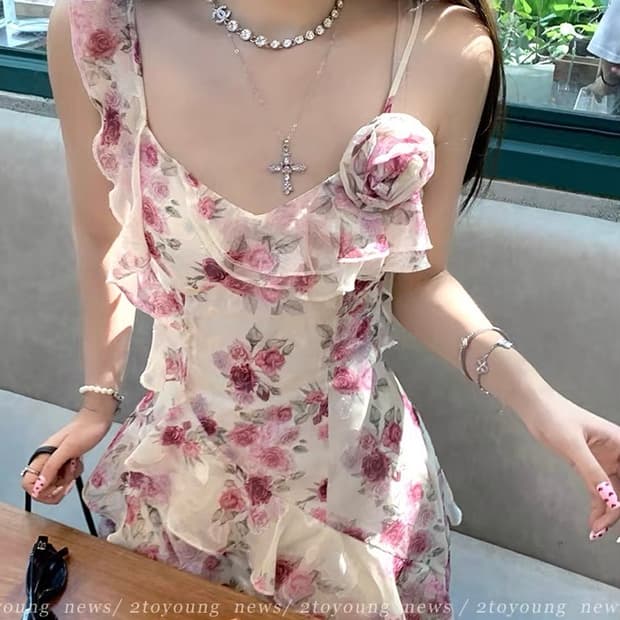 2toyoung 프린세스 퍼플플라워 원피스