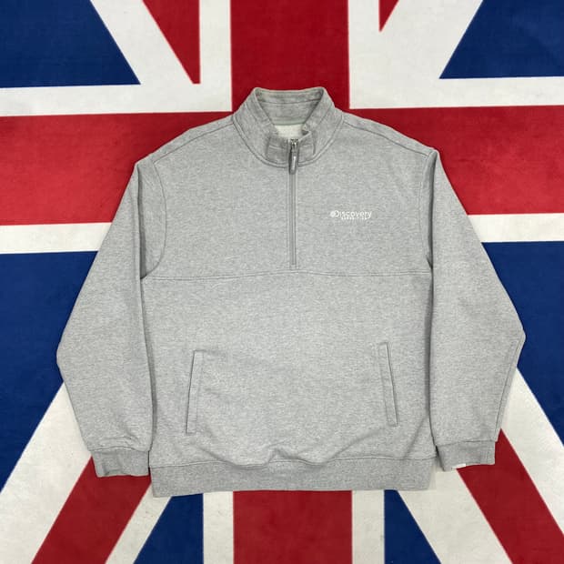 디스커버리 반집업 맨투맨 110