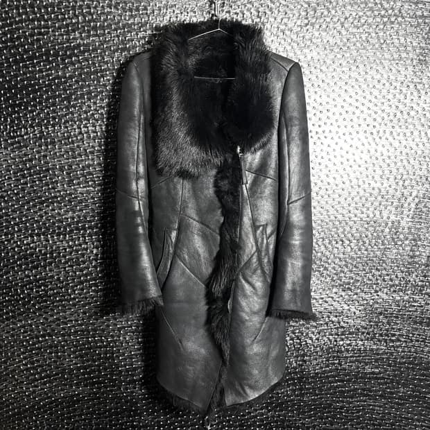 무스탕 시어링 코트