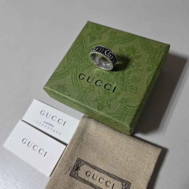 [세척완료,풀구성]구찌 마몬트링 18호