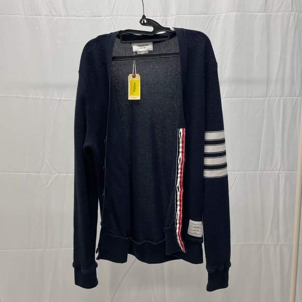 [구성] 톰브라운 라셀 스티치 가디건 네이비 [3]