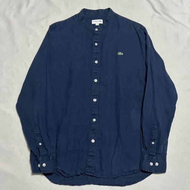 🫶🏻 라코스테 슬림핏 네이비 린넨 셔츠 🫶🏻