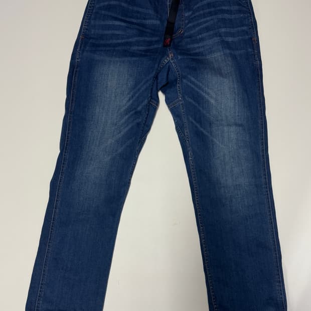 희귀!! 그라미치 벨티드 빈티지 워싱 데님팬츠