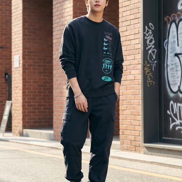 나이키 DNA크루 기모 맨투맨 블랙_XXL