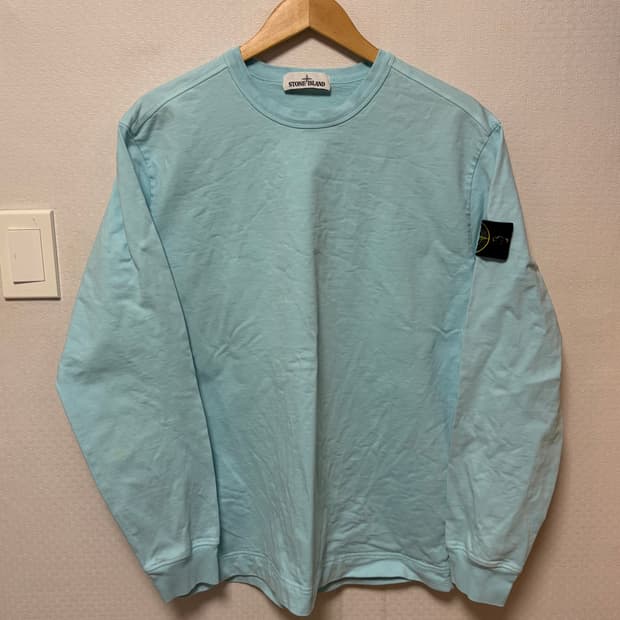 L)스톤아일랜드 긴팔티 하늘색