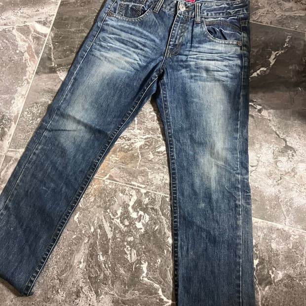 vintage patch jeans
