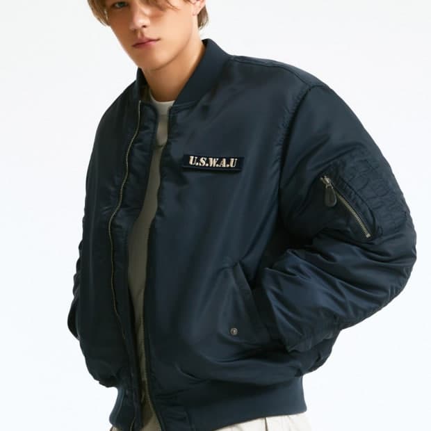 후아유 리버서블 ma-1자켓 xl