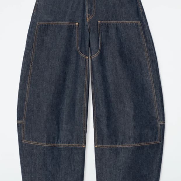 [코스] unisex cotton denim/ 배럴 레그 진